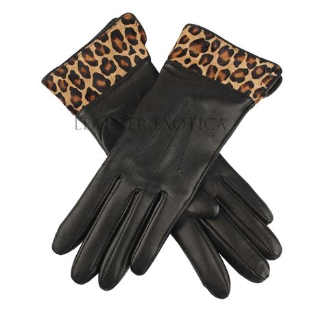 leopard print gloves for women.